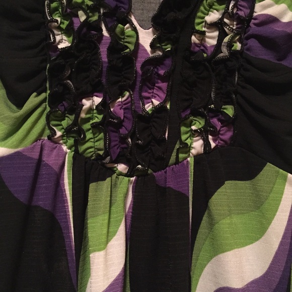 Purple and green blouse π - Picture 6 of 7